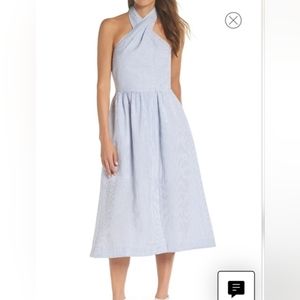 Jcrew Seersucker Halter Dress size 4